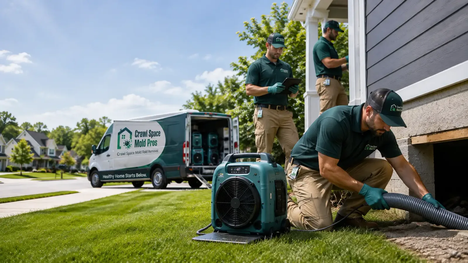 Crawl Space Mold Removal in Armada, MI